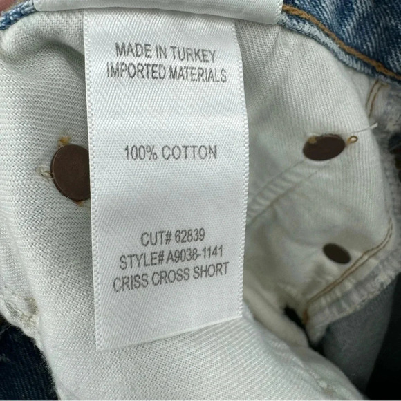 - NEW AGOLDE Agolde Criss Cross Short 'Symbol' size 32 B1951 - Picture 6 of 6